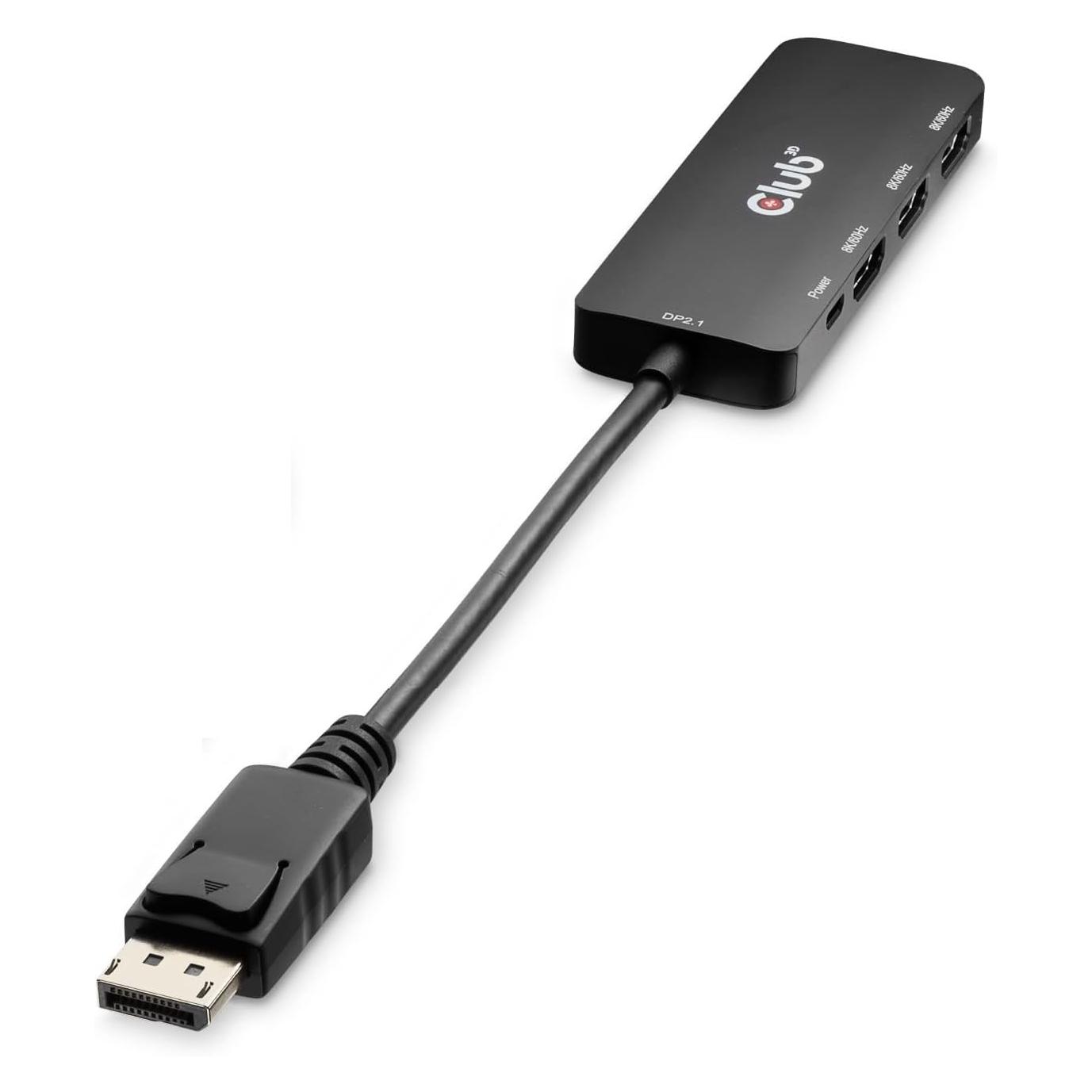 Club 3D Club3D Adapter DisplayPort 2.1 > 3x HDMI 2.1 8K60Hz retail (DisplayPort, HDMI) (CSV-7330)