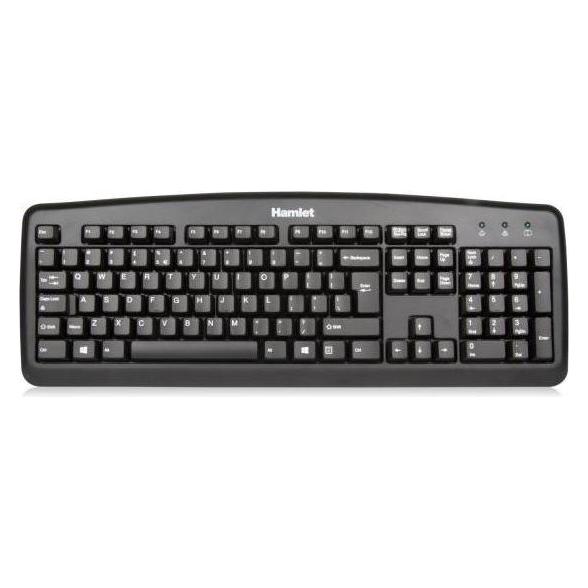Hamlet Tastiera USB Inglese - Black (Eng. Int., Kabelgebunden) (XKKITA2-U4W-BK)