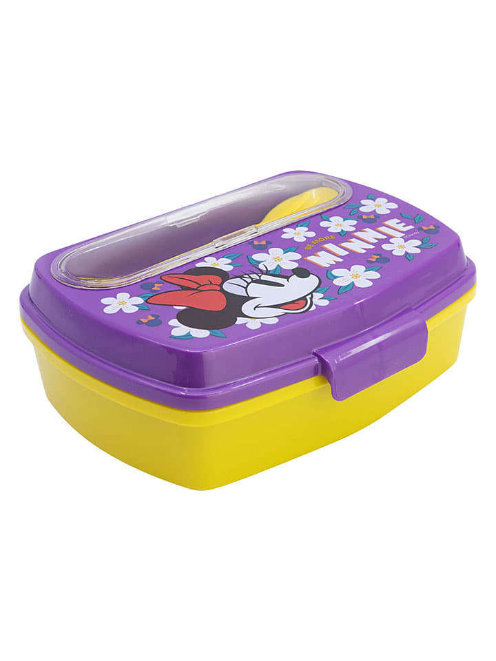 Stor Lunchbox "Minnie" in Lila/ Gelb - onesize