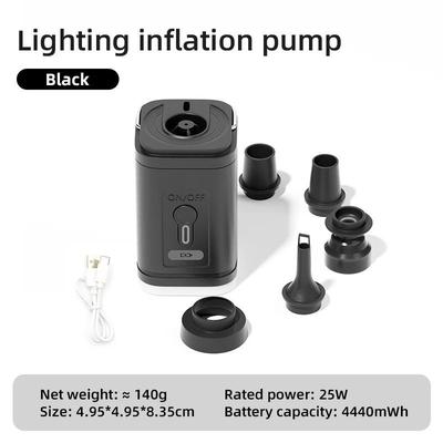 Portable Wireless Mini Air Inflation Pump black