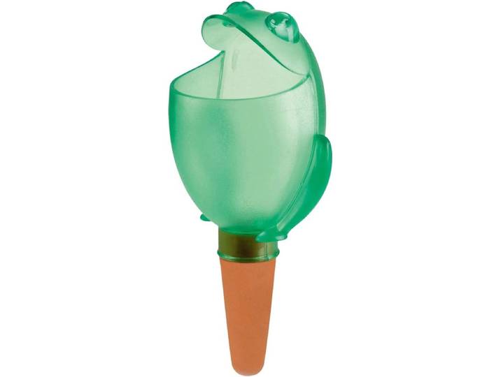Scheurich set van 4 gietballen bloemengieter waterdispenser *Froggy* groen - H15cm/140ml