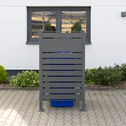 Westmann Mülltonnenverkleidung Planum 1er Box,anthrazit,80 x 80 x 150 cm (B x T x H)