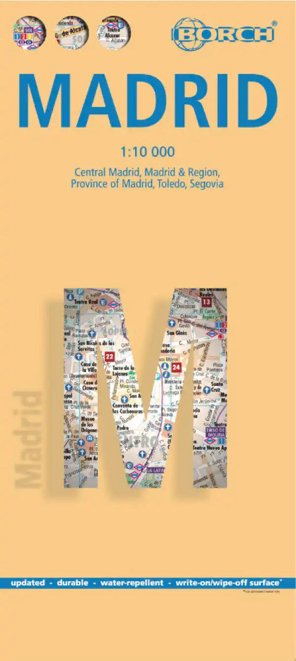 Plan plastifié - Madrid   Borch Maps