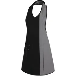 Damen-Latzschürze "11/2540" - 34 - schwarz/silber