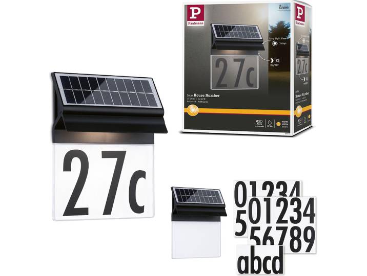 Paulmann Solar LED Hausnummernleuchte Neda