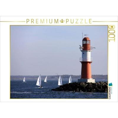 CALVENDO Puzzle Segelboote in Warnemünde bei Rostock | 1000 Teile Lege-Größe 64 × 48 cm Foto-Puzzle für glückliche Stunden