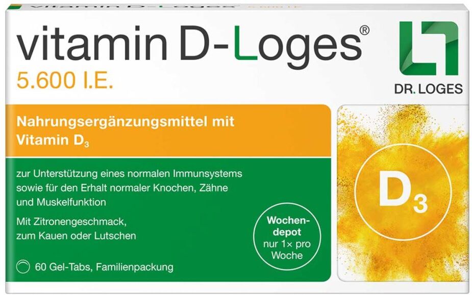 vitaminD-loges Vitamin D-Loges 5.600 I.E - Wochendepot