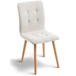 2er-Set Actona Stuhl Frida Stoff Beige