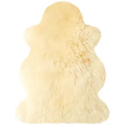 Heitmann Felle Australisches Premium Lammfell, Beige, ca. 90 x 63 cm