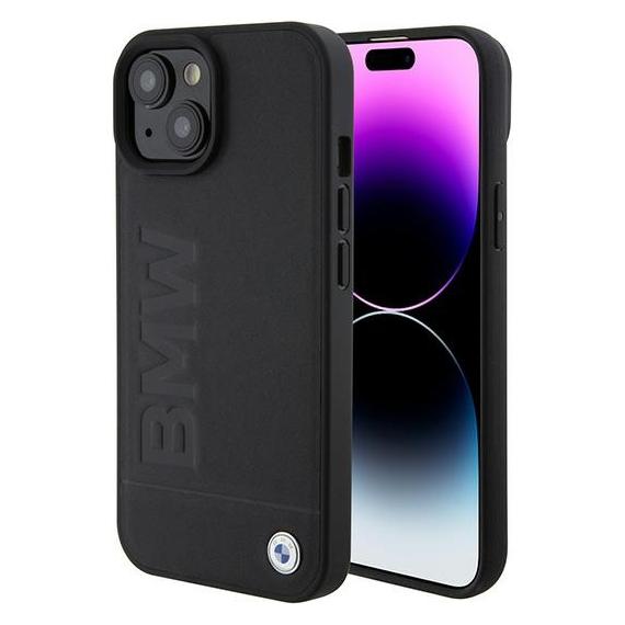 BMW BMHMP15SSLLBK iPhone 15 6.1" czarny/black Magsafe hardcase Signature Logo Imprint (Apple iPhone 15) (BMW000676-0)
