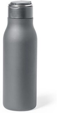 Gourde Personnalisée 600ml Bidon Bucky acier inoxydable gris