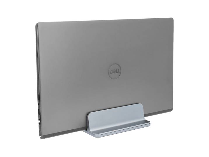 QUVIO Laptop standaard verticaal - Verstelbaar 1,4 tot 7,3 cm - Grijs
