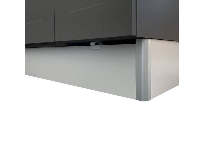 Moulure de finition x2 49 x 18 x 1cm Gris/Basalte