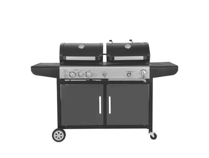 Kombigrill Gas und Holzkohle BBQ