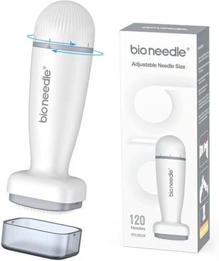 Useful Little Things Adjustable Microneedling Derma Stamp And Manual Face And Scalp Rejuvenation Tool 1 Set