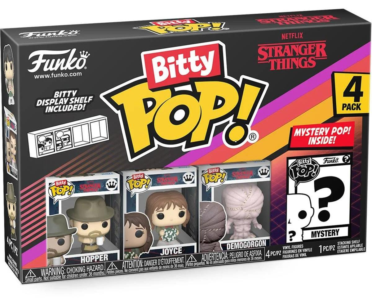 Funko Bitty Pop! Stranger Things Hopper, Joyce en Demogorgon Funko Pop set