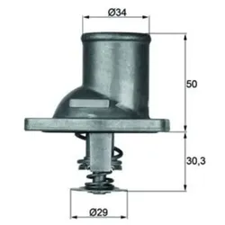 Thermostat Kühlmittel MAHLE TI 1 83 für Opel Vectra A