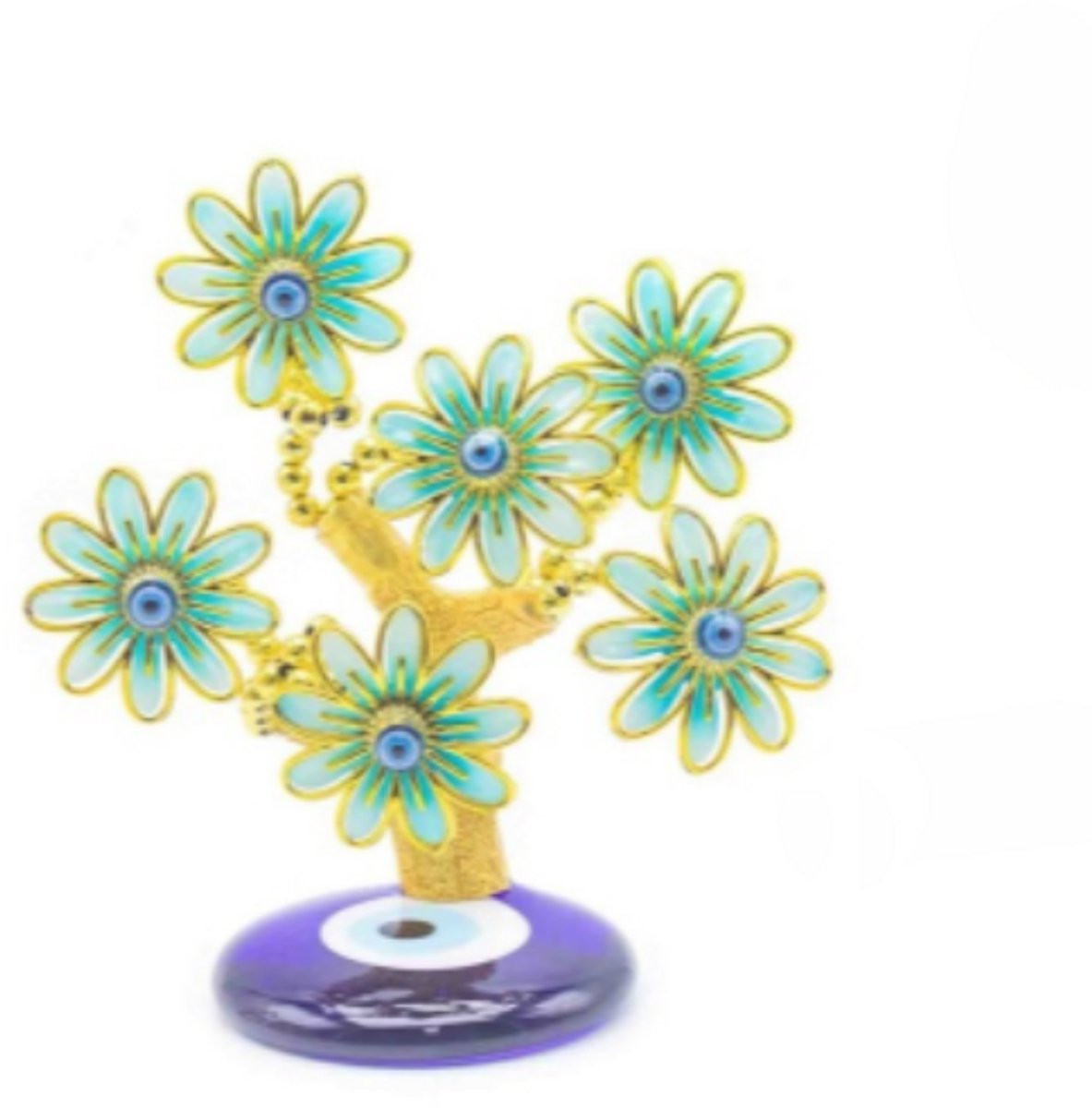 Boze Oog Boompje Turks Geluksboom voor op tafel, 14 cm