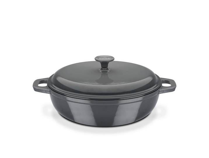 Schmortopf Grey Shadow Grau, DxH: 30x9 cm