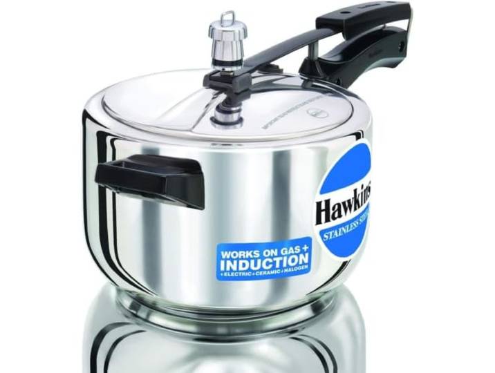 Hawkins B45 Schnellkochtopf, 4 Liter, Silber