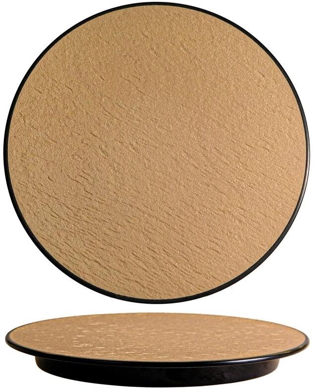 Tirolix Piatto Tondo 25 cm Melamina Woody Beige Black