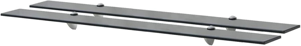 Set van 2 Zwevende Wandplanken van Gehard Veiligheidsglas, 100 cm