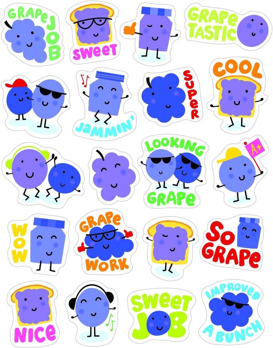 Geurende Druiven Stickers - Zelfklevende Decoratie