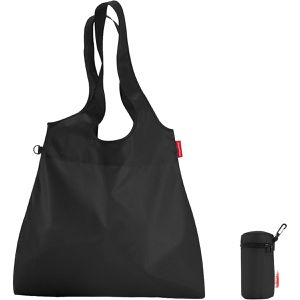 Reisenthel Einkaufstasche Mini Maxi Shopper L, black, Zubehörtasche, Polyester, faltbar, mit Henkeln, 44 x 68 cm