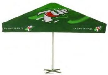 Parasol publicitaire géant 5x5 m personnalisé