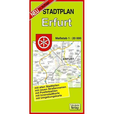 Stadtplan Erfurt, Sonstige von Verlag Barthel, Barthel, A, 978-3-89591-081-4