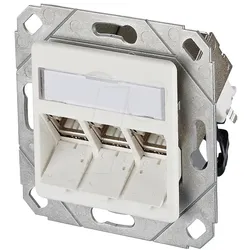 Metz Connect, Steckdose, C6A Module 3 Port 270° UPk