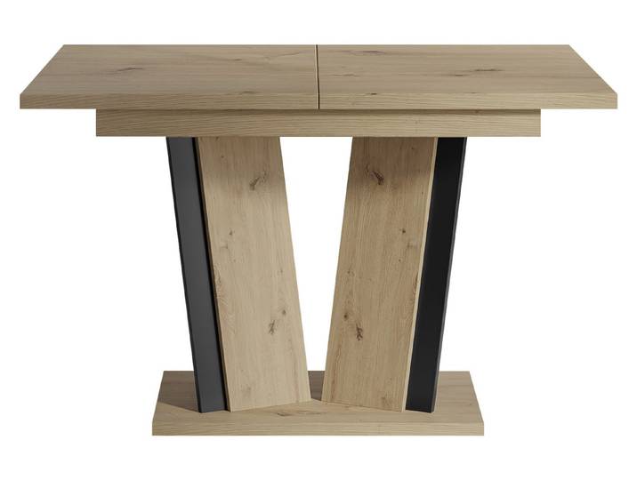 MIRJAN24 Esstisch Doha II (Ausziehbar - 1x Einlegeplatte), Rechteck, 120-160x80x75 cm