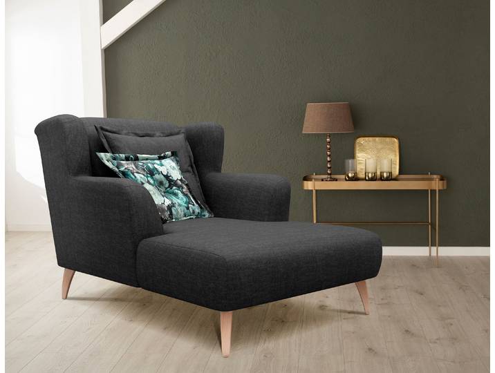 Loveseat HOME AFFAIRE Baggio Kuschel Mega Lounge Big Sessel , grau (anthrazit), B:101cm H:99cm T:152cm, 100% Polyester, Sessel, Loveseat
