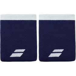 Babolat, Unisex, Schweissband, Logo Jumbo Wristband Blue (2x), Blau