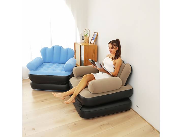 Canapé gonflable, canapé paresseux adulte, canapé gonflable multifonctionnel cinq en un, chaise longue pratique et pliable