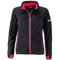 Damen Softshelljacke "JN1125" - XXL - black/light-red