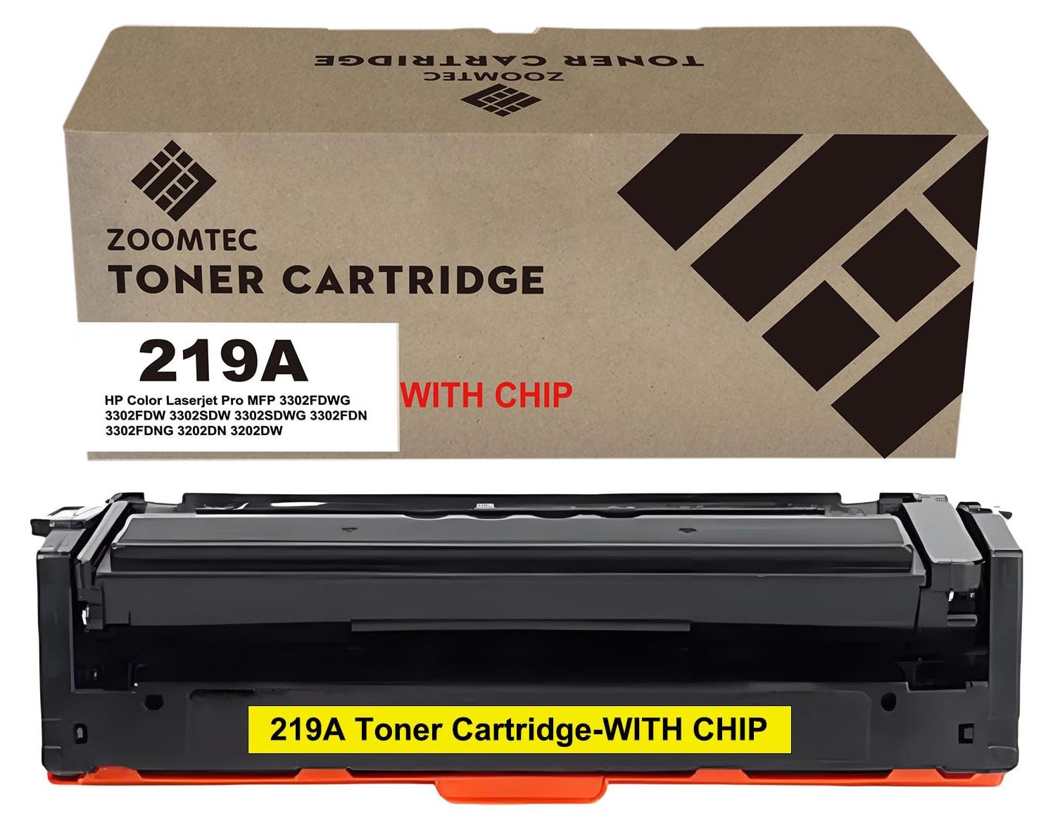 Gelbe Tonerkartusche 219A mit Chip für HP Laserjet Pro
