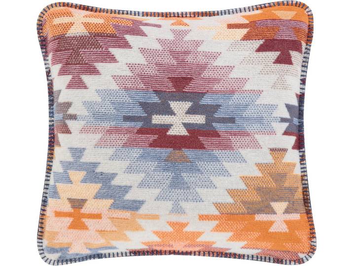 Dekokissen BIEDERLACK Nomad , bunt (nomad light, ethnomuster), B:50cm L:50cm, Baumwolle, Polyacryl, Polyester, Dekokissen_Sitzkissen_Kissenhüllen, Dekokissen, markantes Ikat-Dessin