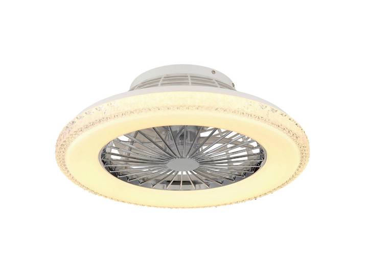 Globo Deckenventilator, Metall, Kunststoff, F, 17.5 cm, CE, Fernbedienung, Sommerbetrieb, Winterbetrieb, Farbtemperaturwechsler, Lampen & Leuchten, Innenbeleuchtung, Deckenlampe, Deckenlampen