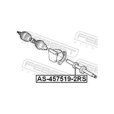 FEBEST Lager, Antriebswelle AS-457519-2RS für Ford Volvo GEELY BMW LYNK & CO