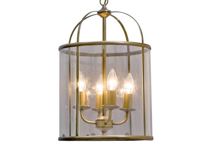 Steinhauer Hängelampe Pimpernel, dimmbar, bronze / altmessing, für Flurbereich, Metall, Antik, Pendelleuchte