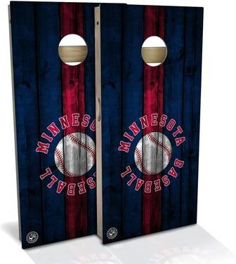 Skip's Garage Minnesota Baseball Outdoor Cornhole Board Set