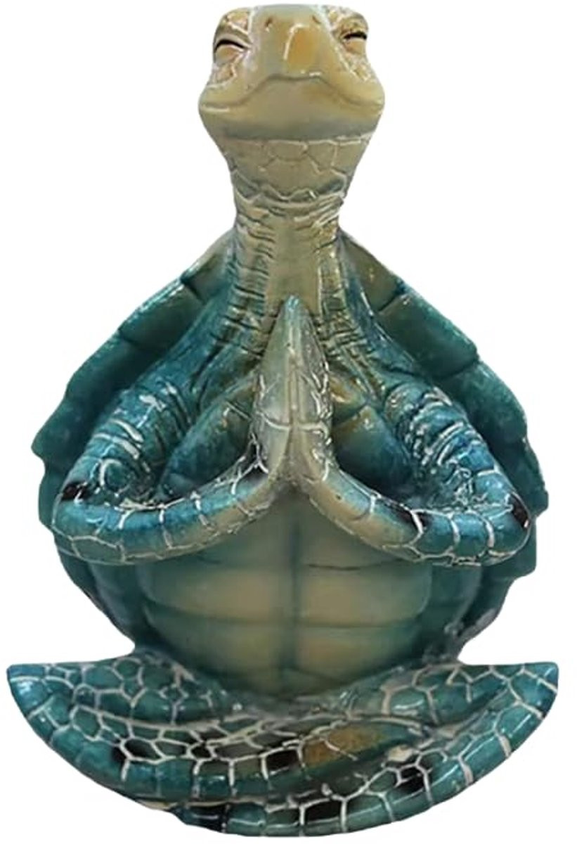 Decoratieve Yoga Schildpad van Kunsthars voor Meditatie en Interieur