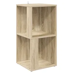 Helloshop26 - Eleganter Eckschrank im Landhausstil für kleine Räume 33 x 33 x 67 cm aus Sonoma-Eichenholz-Verbundwerkstoff