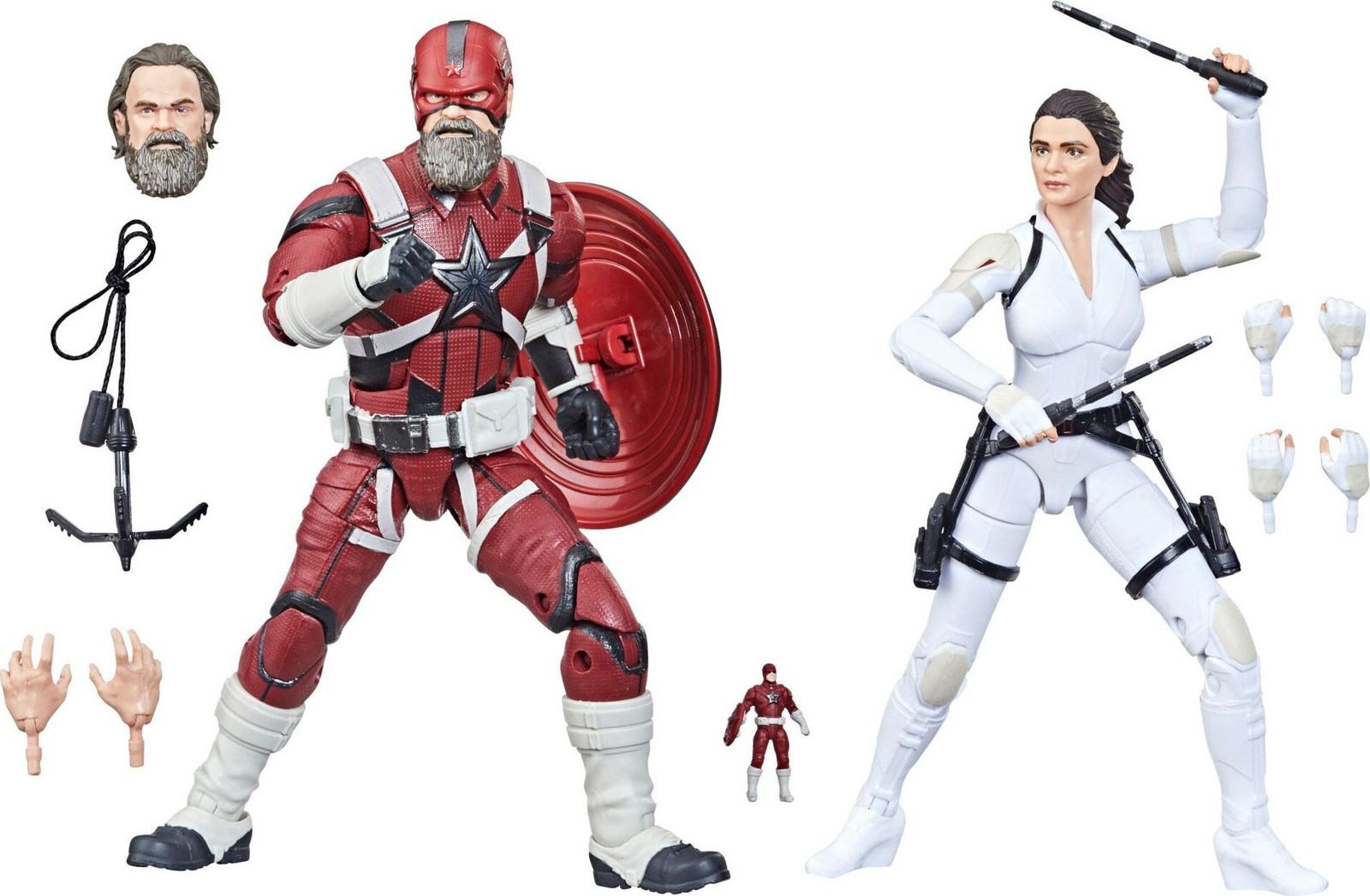 Hasbro Marvel Legends Black Widow 2021 Dubbelverpakking Actiefiguren Red Guardian & Melina, 15 cm, HASF1129