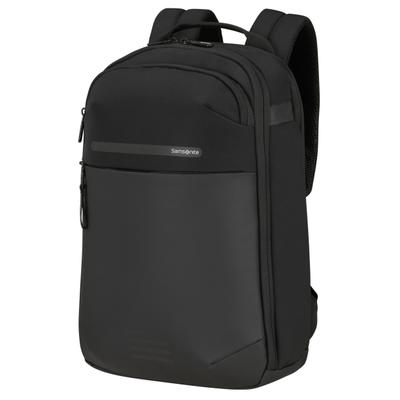 Laptoprucksack SAMSONITE "MODERNY 14,1 Zoll", Gr. B/H/T: 26cm x 42cm x 16cm, schwarz, Polyester, Rucksäcke Laptoprucksack, mit gepolsterten und verstellbaren Schultergurten