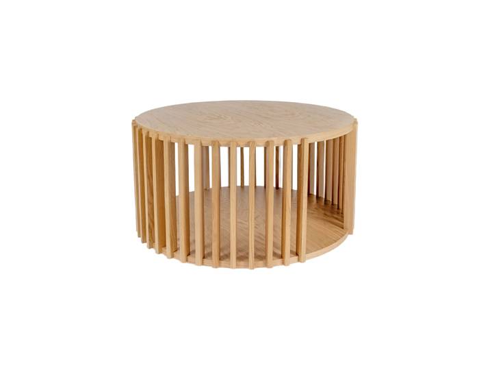 Design Couchtisch „Drum“ Ø 83 cm Eiche Natural MR.WOOD