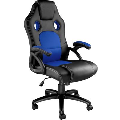 tectake Bürostuhl Tyson Schwarz/Blau