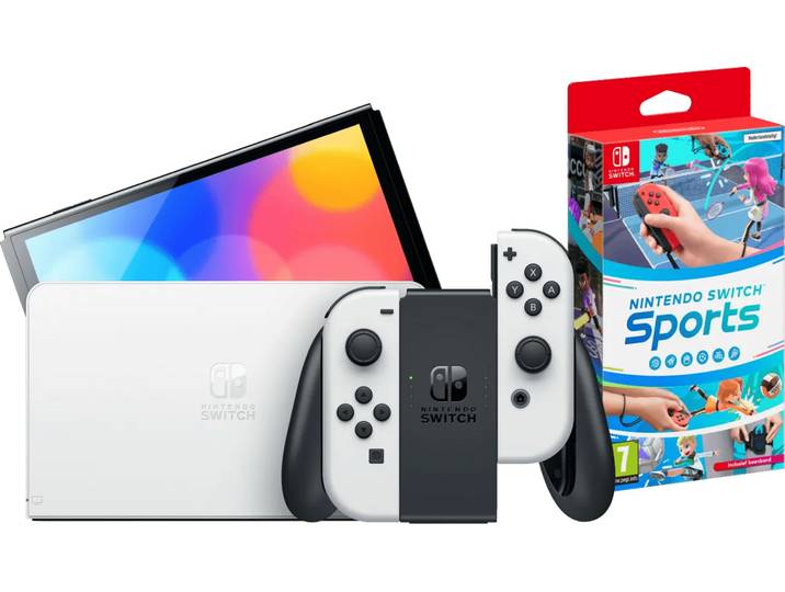 Nintendo Switch OLED Wit + Nintendo Switch Sports