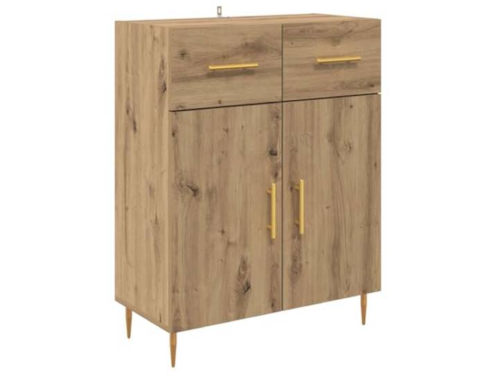 Roanoer Sideboard Artisan-Eiche 69,5x34x90 cm Kommode mit Schublade Vielseitiger Mehrzweckschrank für Wohnzimmer und Flur mit stabiler Konstruktion, 60 kg Belastbarkeit und modernem Design.
